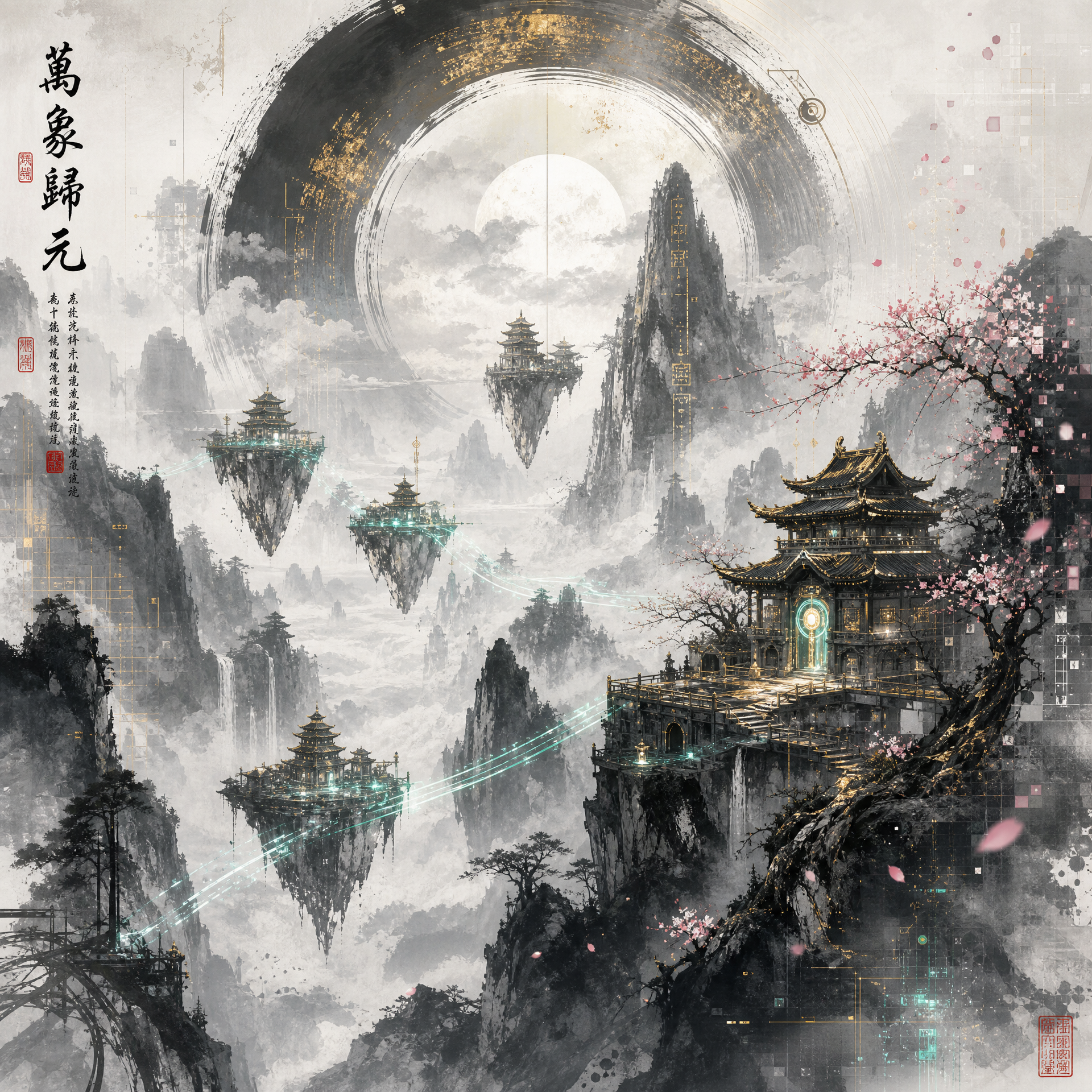 每日大赛生成结果天际线倒影作品展示